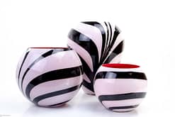 Zebra Glazen vaas